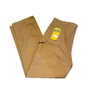 NWT Carhartt Men’s BN0011-M Khaki Loose Fit Size 44x36 Washed Duck Utility